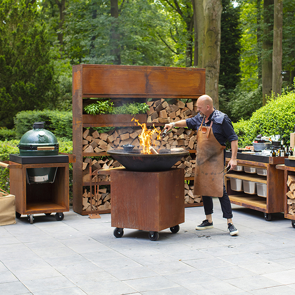 Brasero plancha, barbecue Ofyr pour terrasse, jardin à Dinan et Argentan