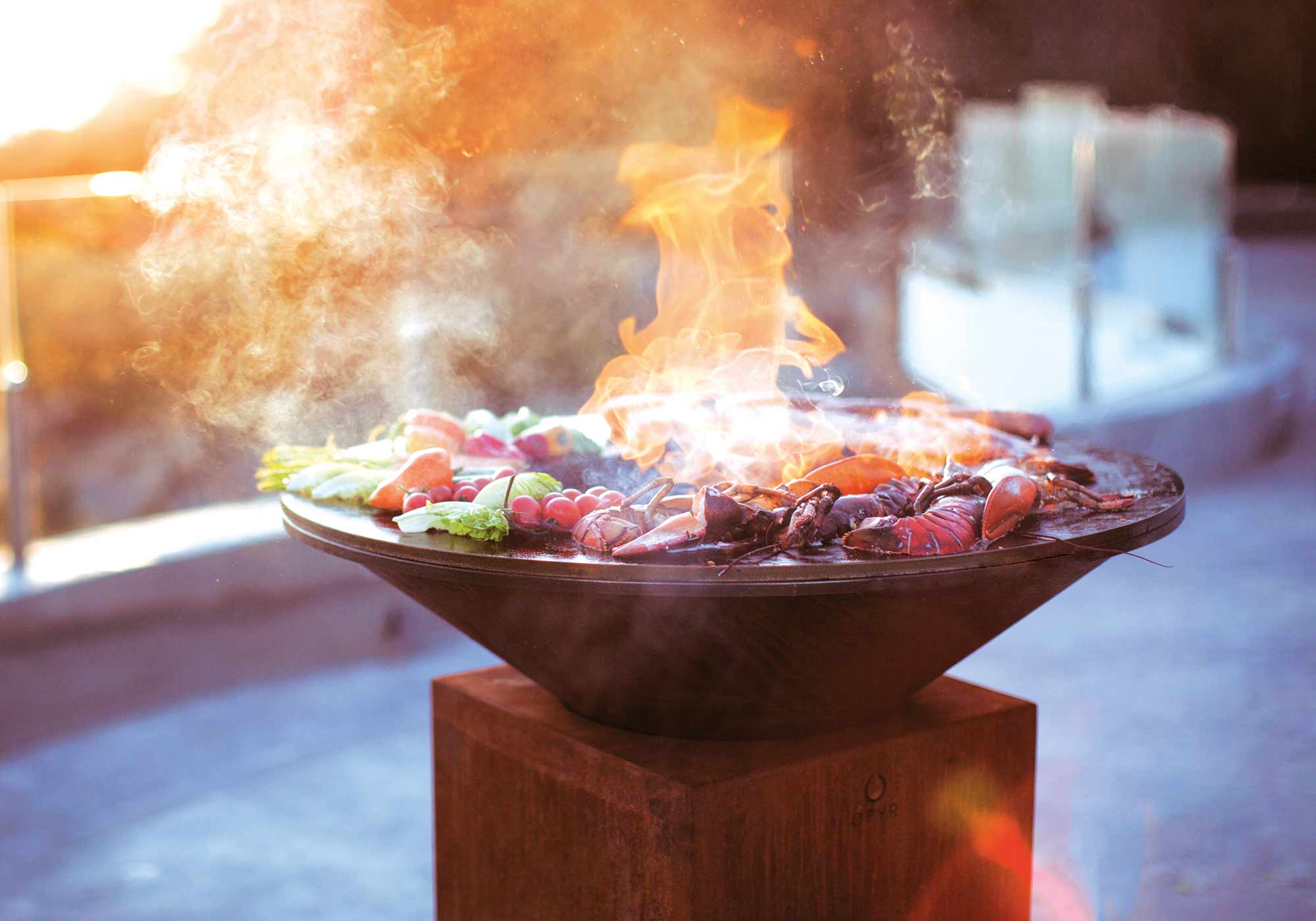 Brasero plancha, barbecue Ofyr pour terrasse, jardin à Dinan et Argentan